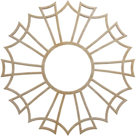 Ekena Millwork Augustus Wood Fretwork Pierced Ceiling Medallion, Hickory, 20"OD x 7"ID x 3/8"T CMWP20X20X0375AUHI